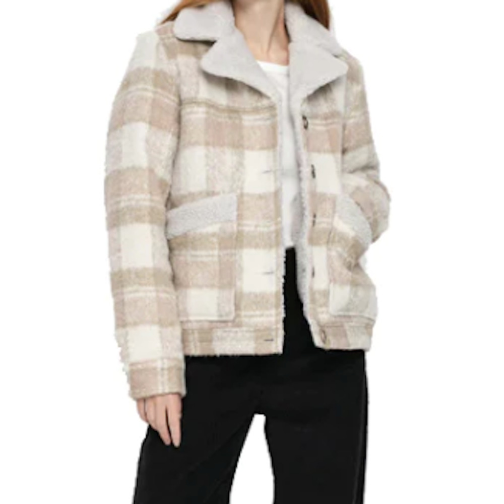NWT Brixton Women's XL Jacket Nouvelle Coat (Beige -03311) MSRP $169